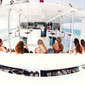 a group of people on a boat